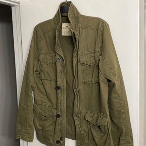 Hollister military jacket.! Great condition.!